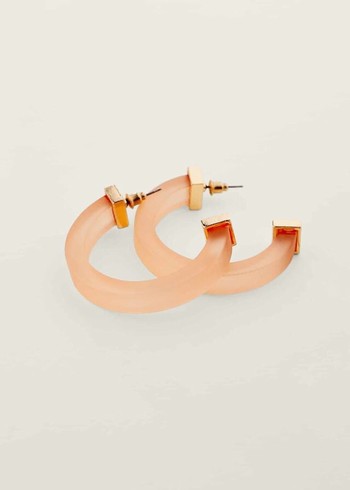 Phase Eight Clear Hoop Jewellery Pink Canada | SEPTUM-082